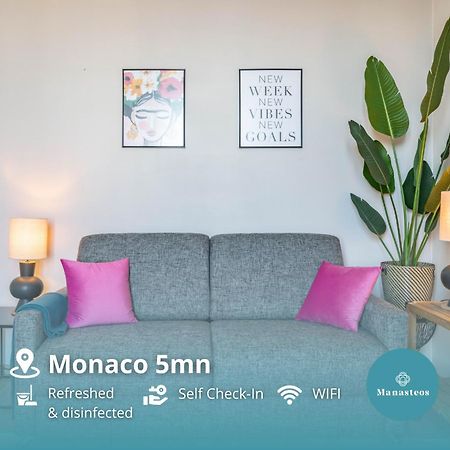 Апартаменти Frontiere De Monaco - Balconnet Vue Mer - Ba Босолей Екстер'єр фото